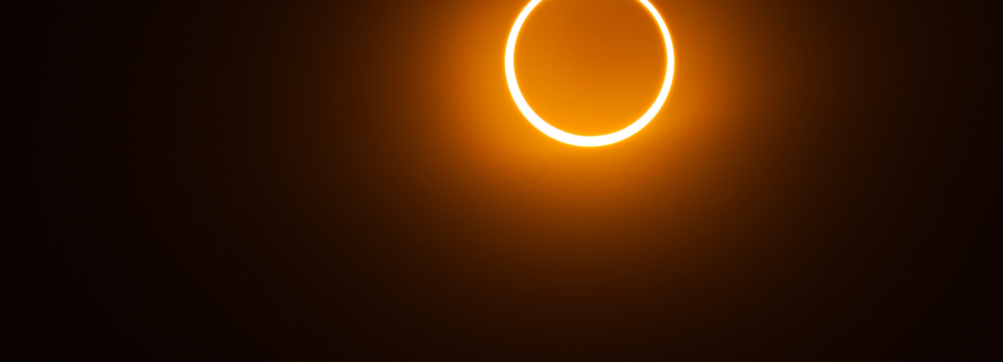 Eine Sonnenfinsternis. 
