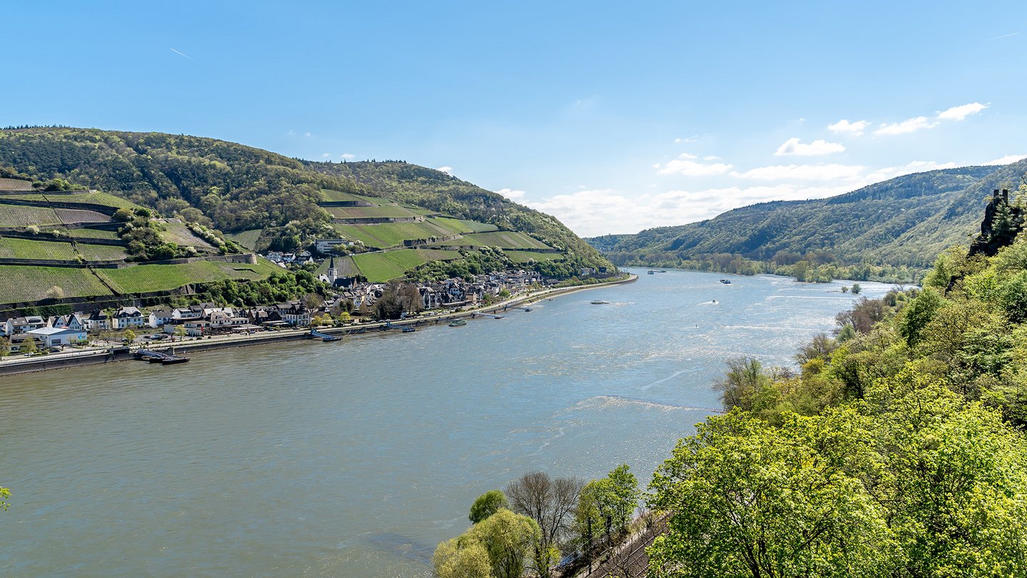 Hier sieht man ein Bild vom Rhein in Deutschland.