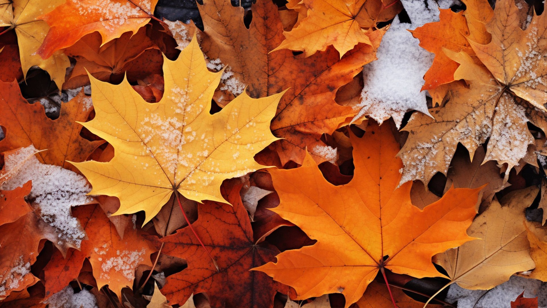 Das Foto zeigt bunte Blätter im Herbst